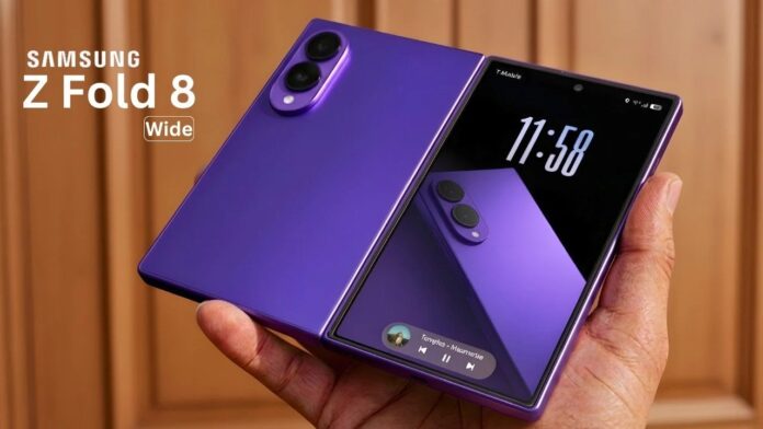 Hình ảnh dự đoán điện thoại màn hình gập Galaxy Z Fold 8 Wide (Ảnh: Internet)