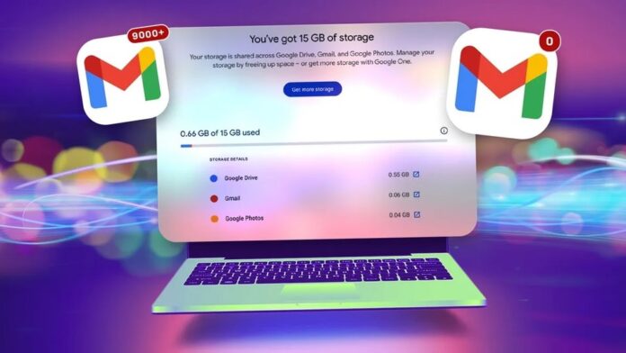 Trước đây người dùng tạo tài khoản Gmail sẽ được cung cấp 15GB dung lượng lưu trữ miễn phí (Ảnh: Internet)