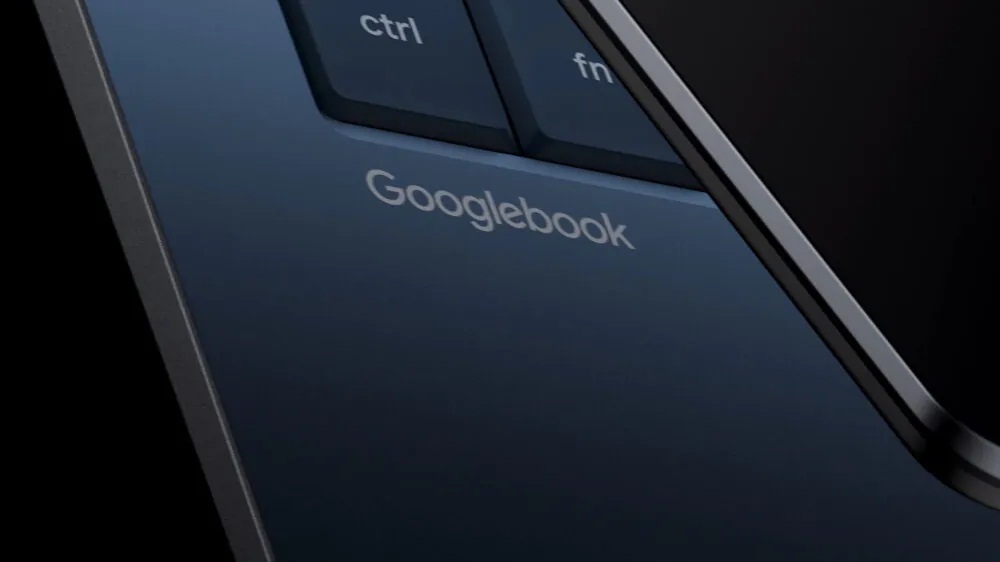 Logo Googlebook trên hình ảnh sản phẩm chính thức (Ảnh: Internet)