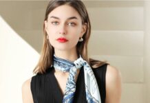 Một trong những cách đeo khăn lụa kinh điển nhất chính là thắt nhẹ quanh cổ