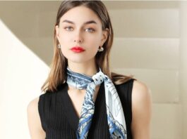 Một trong những cách đeo khăn lụa kinh điển nhất chính là thắt nhẹ quanh cổ