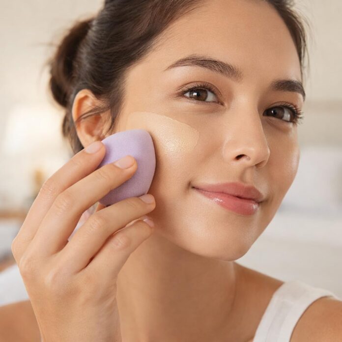 Lạm dụng kem nền để che khuyết điểm