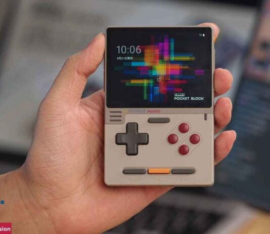 Hình ảnh chính thức máy chơi game AYANEO Pocket Block (Ảnh: Internet)
