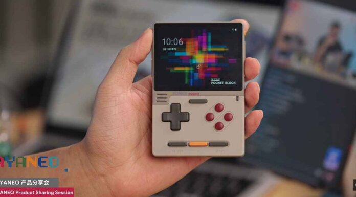 Hình ảnh chính thức máy chơi game AYANEO Pocket Block (Ảnh: Internet)