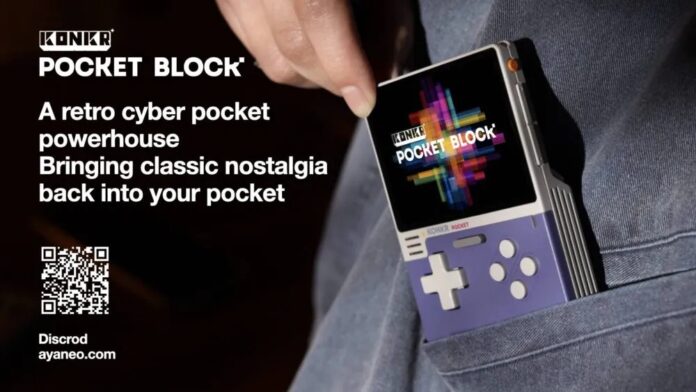 Hình ảnh chính thức máy chơi game AYANEO Pocket Block (Ảnh: Internet) Hình ảnh chính thức máy chơi game AYANEO Pocket Block (Ảnh: Internet)