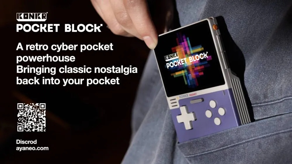 Hãng AYANEO chính thức công bố máy chơi game cầm tay Pocket BLOCK với thiết kế độc đáo