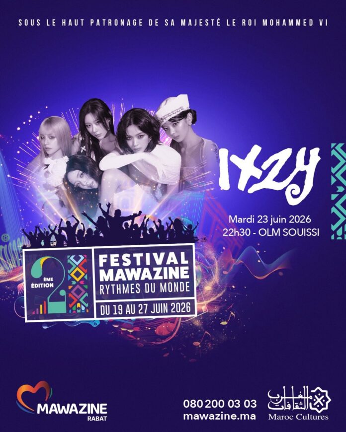 ITZY đảm nhận vai trò nghệ sĩ biểu diễn chính tại Mawazine Festival 2026 (Ảnh: Internet)
