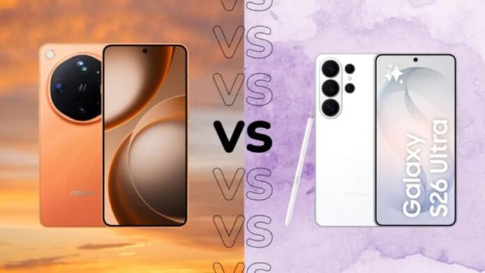 Điện thoại OPPO Find X9 Ultra và Galaxy S26 Ultra (Ảnh: Internet)