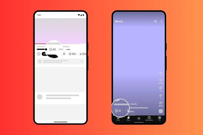YouTube tahy đổi vị trí nhãn AI của video (Ảnh: Internet)