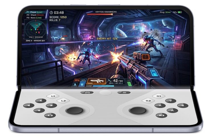 Chế độ chơi game trên điện thoại gập của Android 17 (Ảnh: Internet)