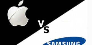Apple tăng trưởng tốt về điện thoại và đồng hồ thông minh so với Samsung và các hãng khác Apple và Samsung (Ảnh: Internet)