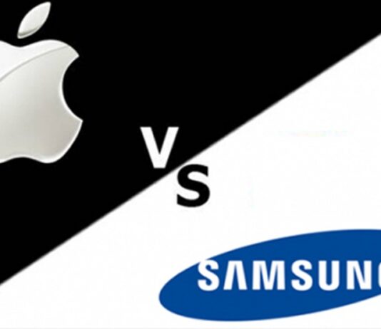 Apple tăng trưởng tốt về điện thoại và đồng hồ thông minh so với Samsung và các hãng khác Apple và Samsung (Ảnh: Internet)