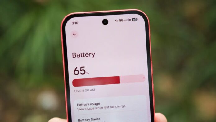 Trang cài đặt pin của điện thoại Pixel 10a (Ảnh: Internet)