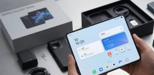 Hình ảnh dự đoán điện thoại màn hình gập OPPO Find N7 Wide (Ảnh: Internet)