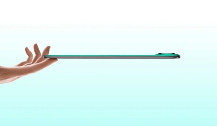 Điện thoại Tecno Camon Slim màu xanh lá cây (Ảnh: Internet)