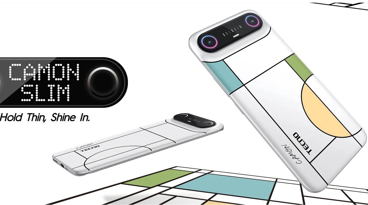 Hãng Tecno ra mắt điện thoại Camon Slim siêu mỏng 6,39mm với pin lớn 5.600mAh