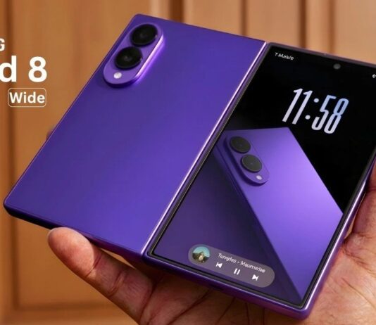 Hình ảnh dự đoán điện thoại màn hình gập Galaxy Z Fold 8 Wide (Ảnh: Internet)