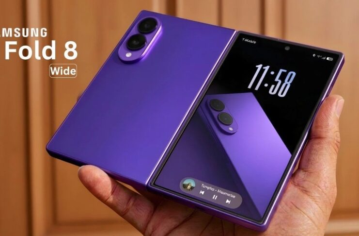 Hình ảnh dự đoán điện thoại màn hình gập Galaxy Z Fold 8 Wide (Ảnh: Internet)