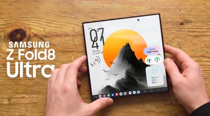 Hình ảnh dự đoán điện thoại màn hình gập Galaxy Z Fold 8 Ultra (Ảnh: Internet)