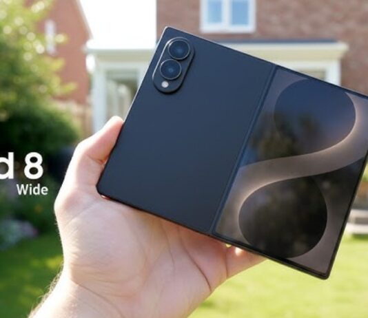 Hình ảnh dự đoán điện thoại màn hình gập Galaxy Z Fold 8 phiên bản rộng của Samsung (Ảnh: Internet)