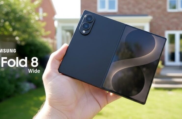 Hình ảnh dự đoán điện thoại màn hình gập Galaxy Z Fold 8 phiên bản rộng của Samsung (Ảnh: Internet)