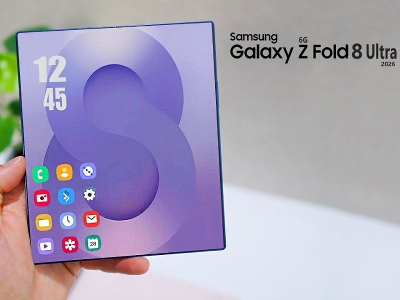Điện thoại màn hình gập Galaxy Z Fold 8 Ultra của Samsung có thể được nâng cấp độ phân giải màn hình