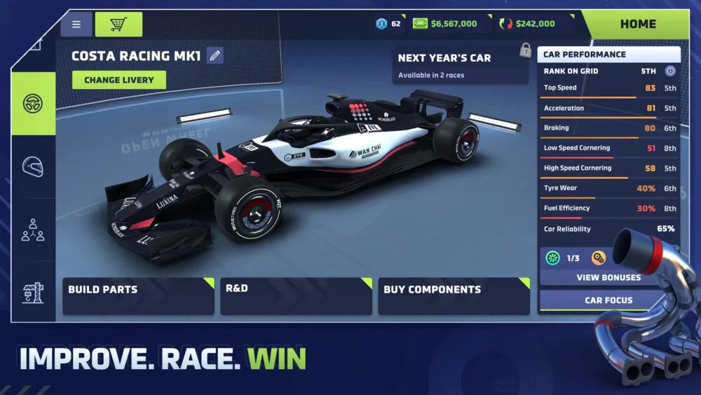 Tựa game Motorsport Manager 4 Racing (Ảnh: Internet)