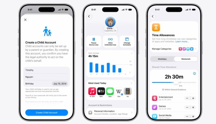 Các tính năng an toàn cho trẻ em trong iOS 27 (Ảnh: Internet)