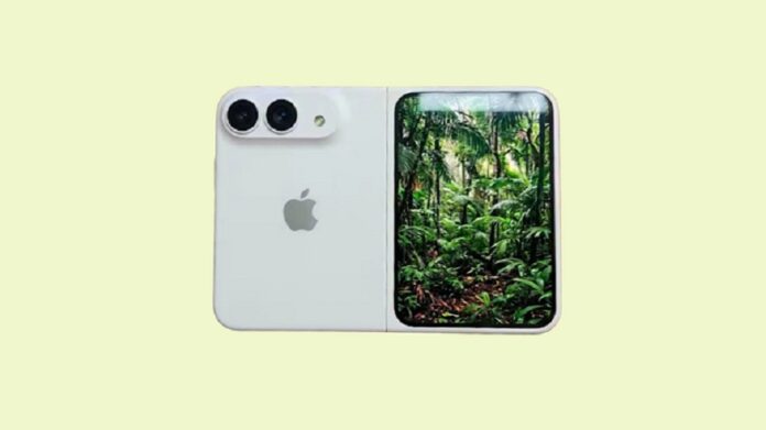 Hình ảnh dự đoán iPhone màn hình gập của Apple (Ảnh: Internet)