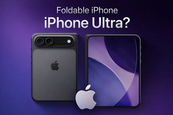Hình ảnh dự đoán iPhone màn hình gập của Apple (Ảnh: Internet)