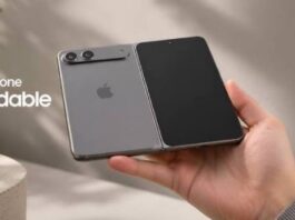 Hình ảnh dự đoán iPhone màn hình gập của Apple (Ảnh: Internet)