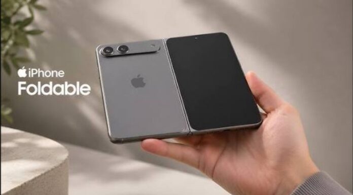 Hình ảnh dự đoán iPhone màn hình gập của Apple (Ảnh: Internet)