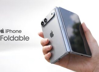 Hình ảnh dự đoán iPhone màn hình gập của Apple (Ảnh: Internet)