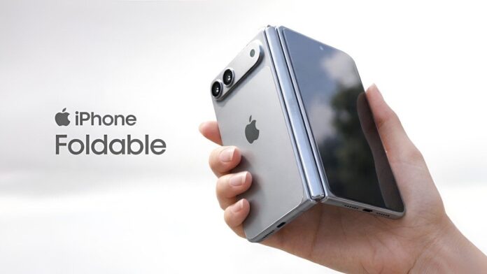 Hình ảnh dự đoán iPhone màn hình gập của Apple (Ảnh: Internet)