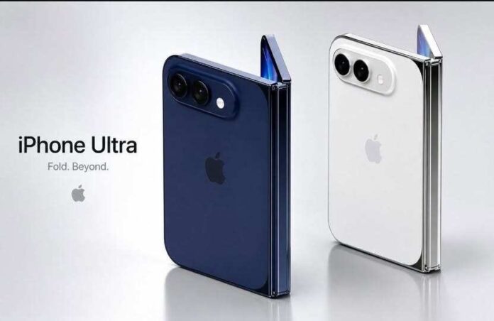 Hình ảnh dự đoán iPhone Ultra màn hình gập của Apple (Ảnh: Internet)