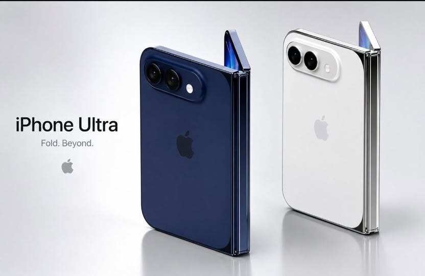 Hình ảnh dự đoán iPhone Ultra màn hình gập của Apple (Ảnh: Internet)