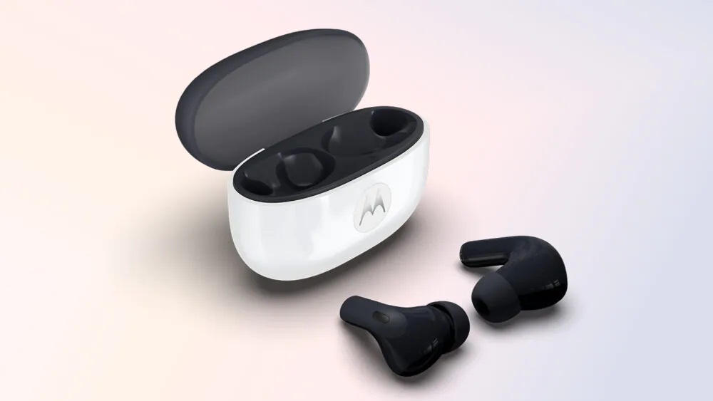 Tai nghe Motorola Buds 2 màu Pantone Carbon (Ảnh: Internet)