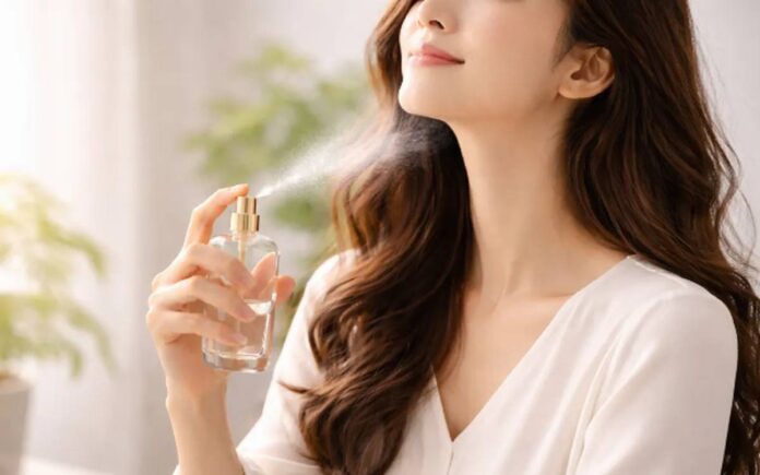 Xịt vào các điểm mạch trên cơ thể
