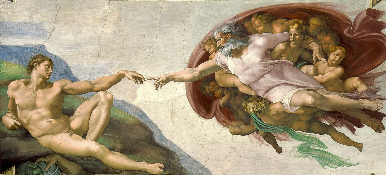 Tác phẩm “The Creation of Adam”. Nguồn: Internet