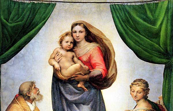 Tác phẩm “Sistine Madonna”. Nguồn: Internet
