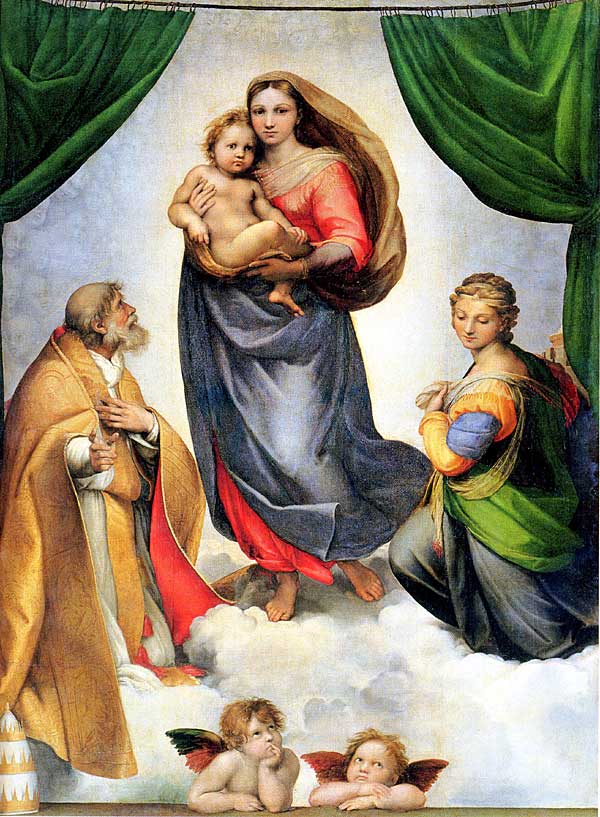 Tác phẩm “Sistine Madonna”. Nguồn: Internet
