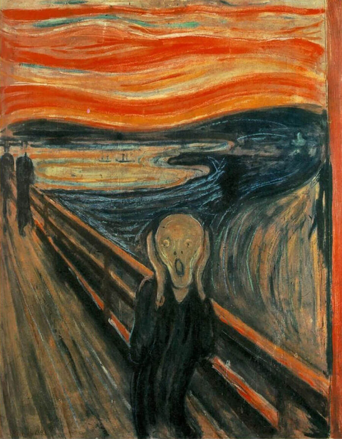 Tác phẩm The Scream. Nguồn: Internet