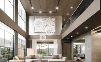 14 ý tưởng trang trí phòng khách ấm cúng giúp không gian trở nên ấm áp và gần gũi hơn Kết hợp nhiều nguồn sáng ở các vị trí khác nhau sẽ tạo cảm giác mềm mại và gần gũi hơn
