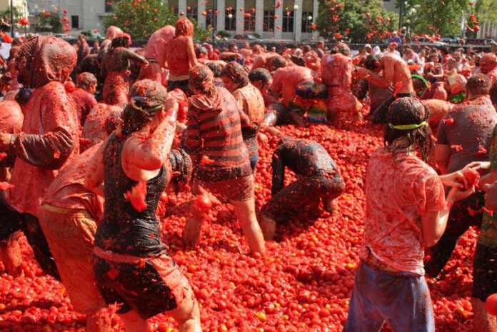 Lễ hội Ném Cà Chua La Tomatina. Nguồn: Internet