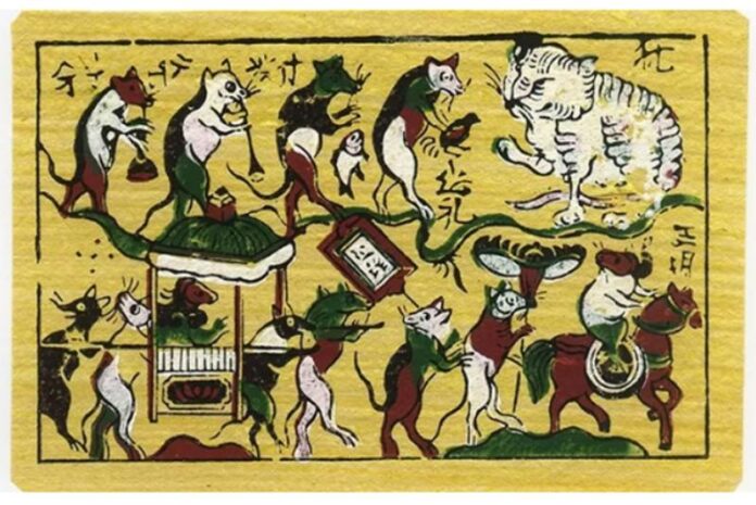 Tranh “Đám cưới chuột”. Nguồn: Internet