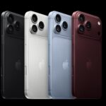iPhone 18 Pro có bốn màu Đen, Bạc, Băng Thanh và Đỏ Burgundy (Ảnh: Apple)