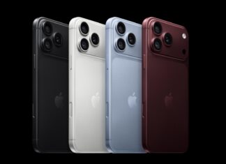 iPhone 18 Pro có bốn màu Đen, Bạc, Băng Thanh và Đỏ Burgundy (Ảnh: Apple)