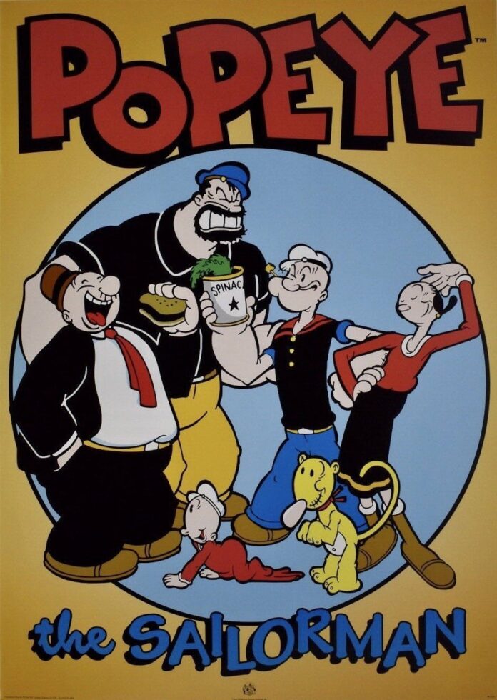 Phim Popeye the Sailor. Nguồn: Internet