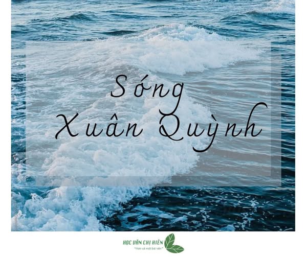 Bài thơ Sóng. Nguồn: Internet